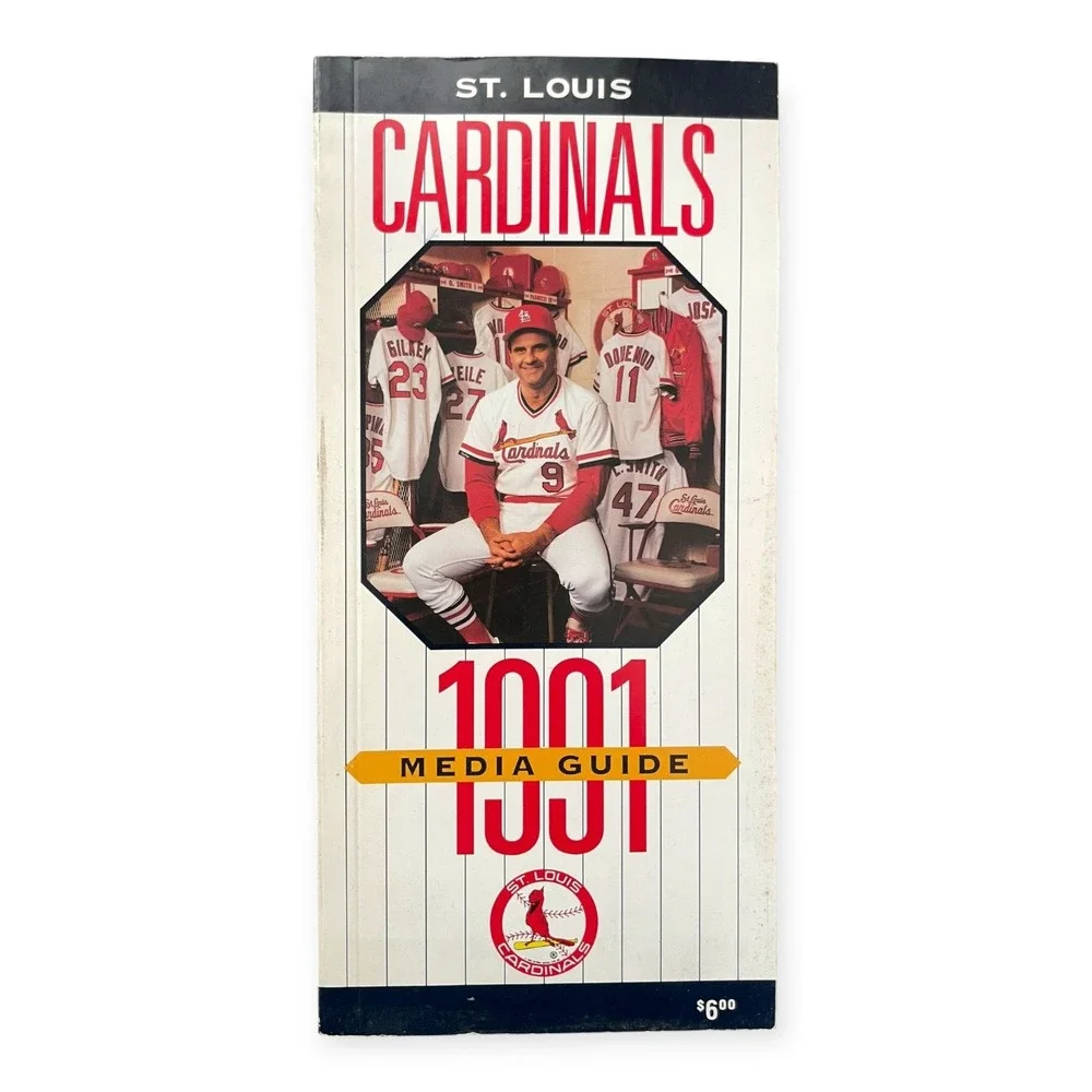 1991 St. Louis Cardinals MLB Baseball Media Guide Todd Zeile Vintage Publication